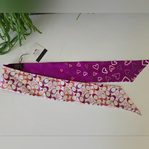 Coach Ashley Leather Hobo Bag Tea Rose/Coral + NWT Coach 100% Silk Twilly - Picture 15 of 16